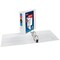 Avery Heavy-Duty View 3 Ring Binders, 2" One Touch Slant Rings, 4 White Binders (79790)
